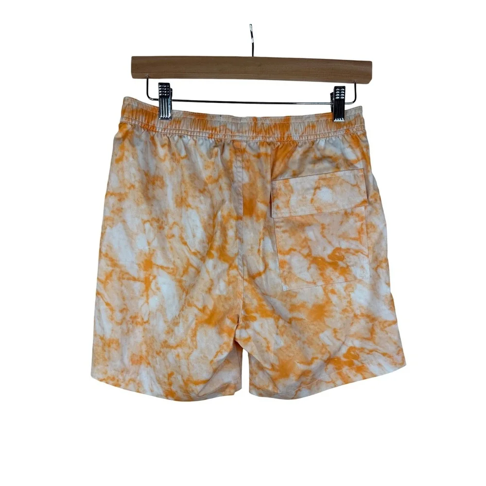 Psycho Bunny Hempstead Swim Trunks‎ size XS Orange/White